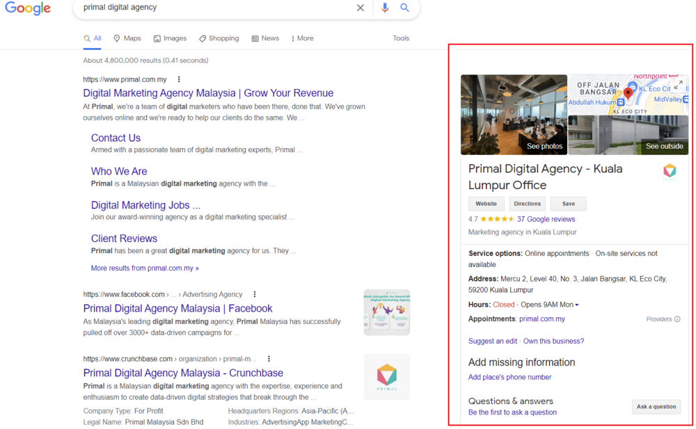example of local business schema markup